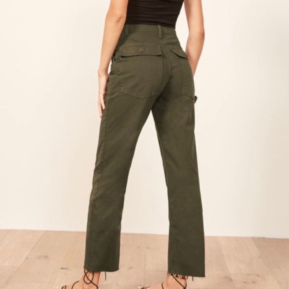 Reformation high-rise utility pants